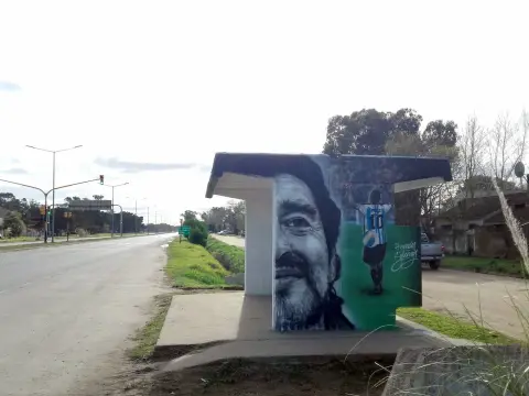 Foto de Messi le dedica la Copa a Maradona (Santa Clara del Mar)