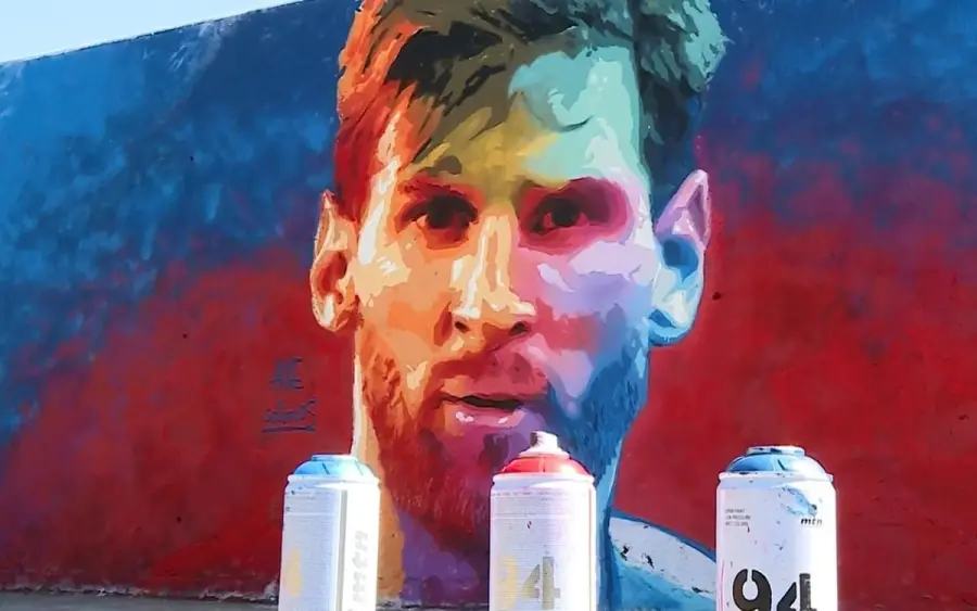 Foto de Messi de AXE Colours (Poble Sec)
