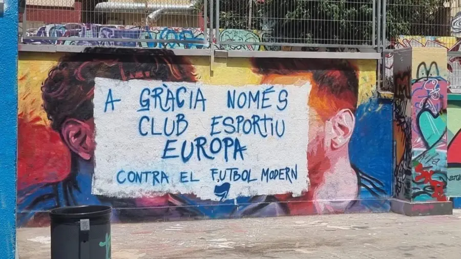 Foto de Messi y Lamine Yamal (Gràcia)