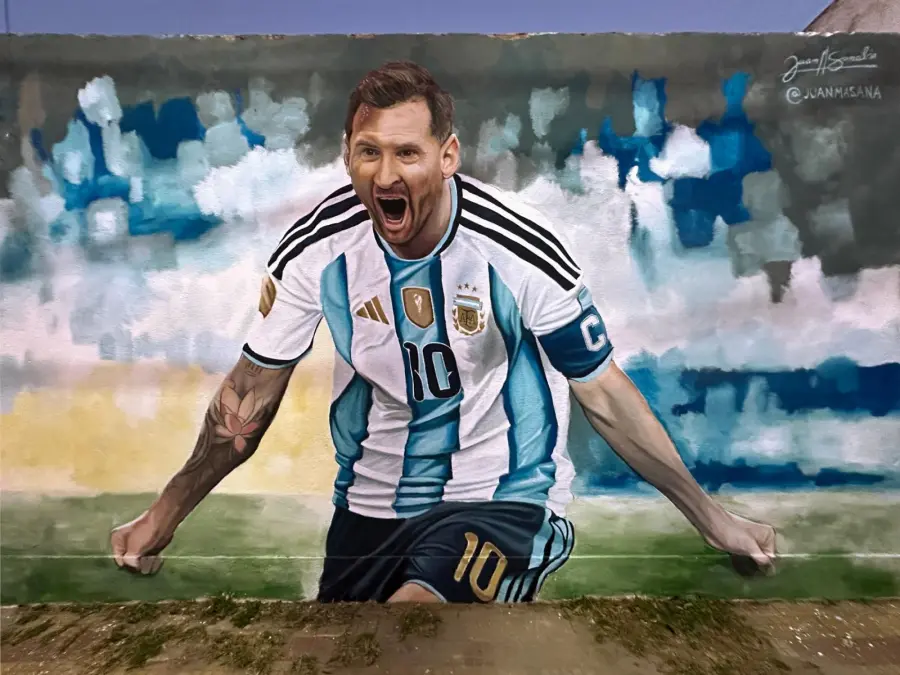 Foto de Messi en Corrientes