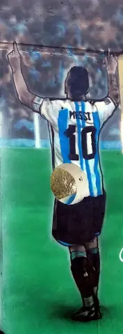 Foto de Messi le dedica la Copa a Maradona (Santa Clara del Mar)