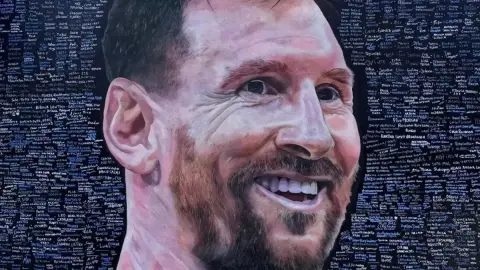 Foto de Messi en Berazategui