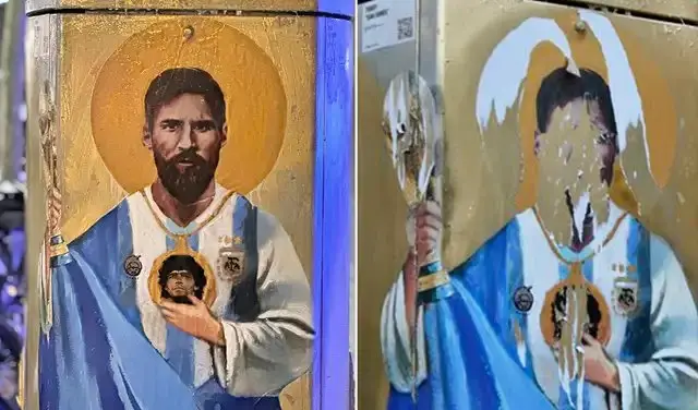 Foto de Messi campeón del mundo (Diagonal)