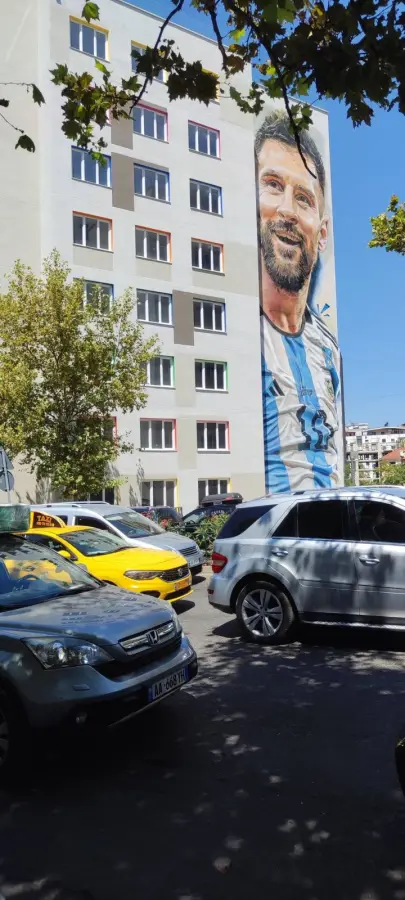 Foto de Messi en Tirana