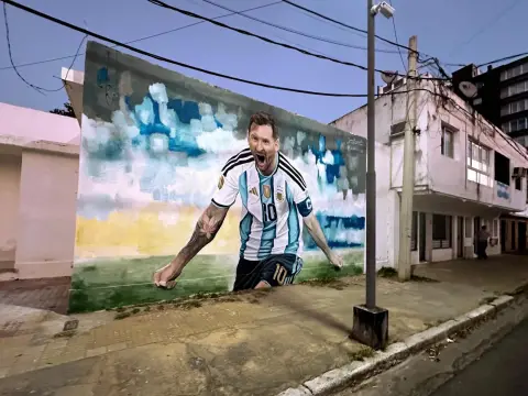 Foto de Messi en Corrientes